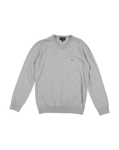 Kid Boy Sweater Light grey Size 10 Cotton