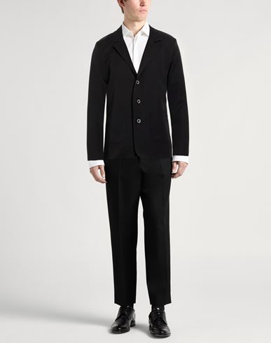 Man Blazer Black Size M Polyester, Viscose, Elastane