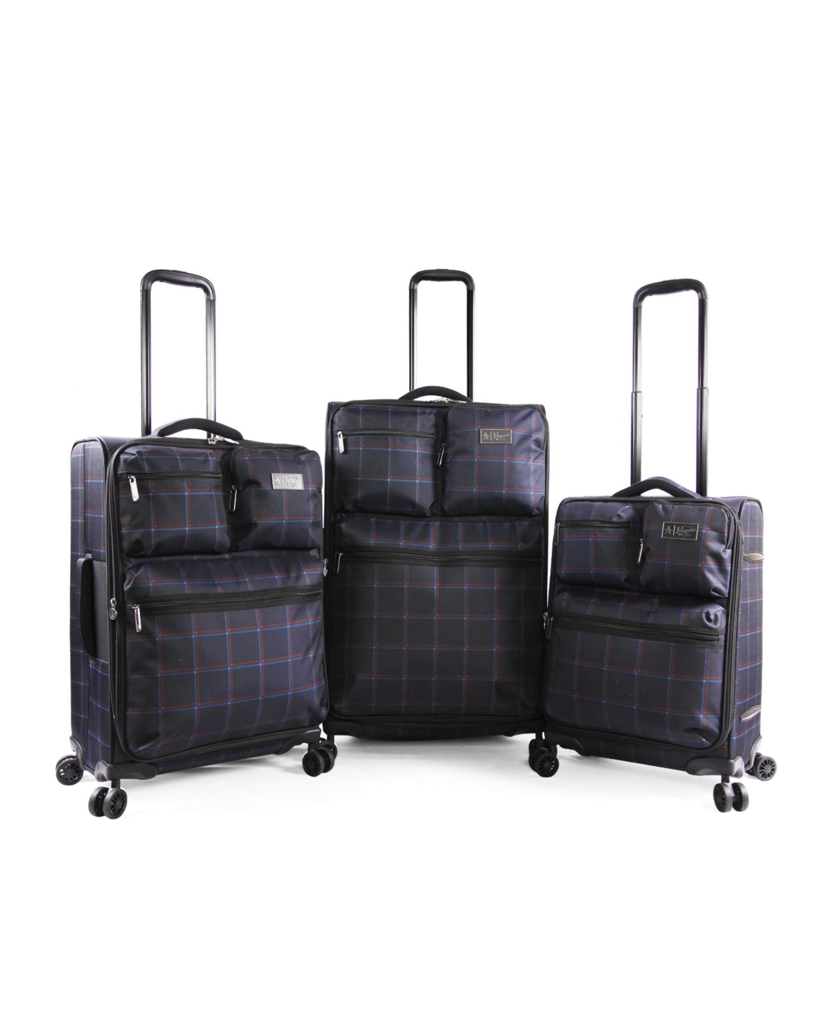Norton 3-Pc. Softside Spinner Luggage Set - Navy Pld
