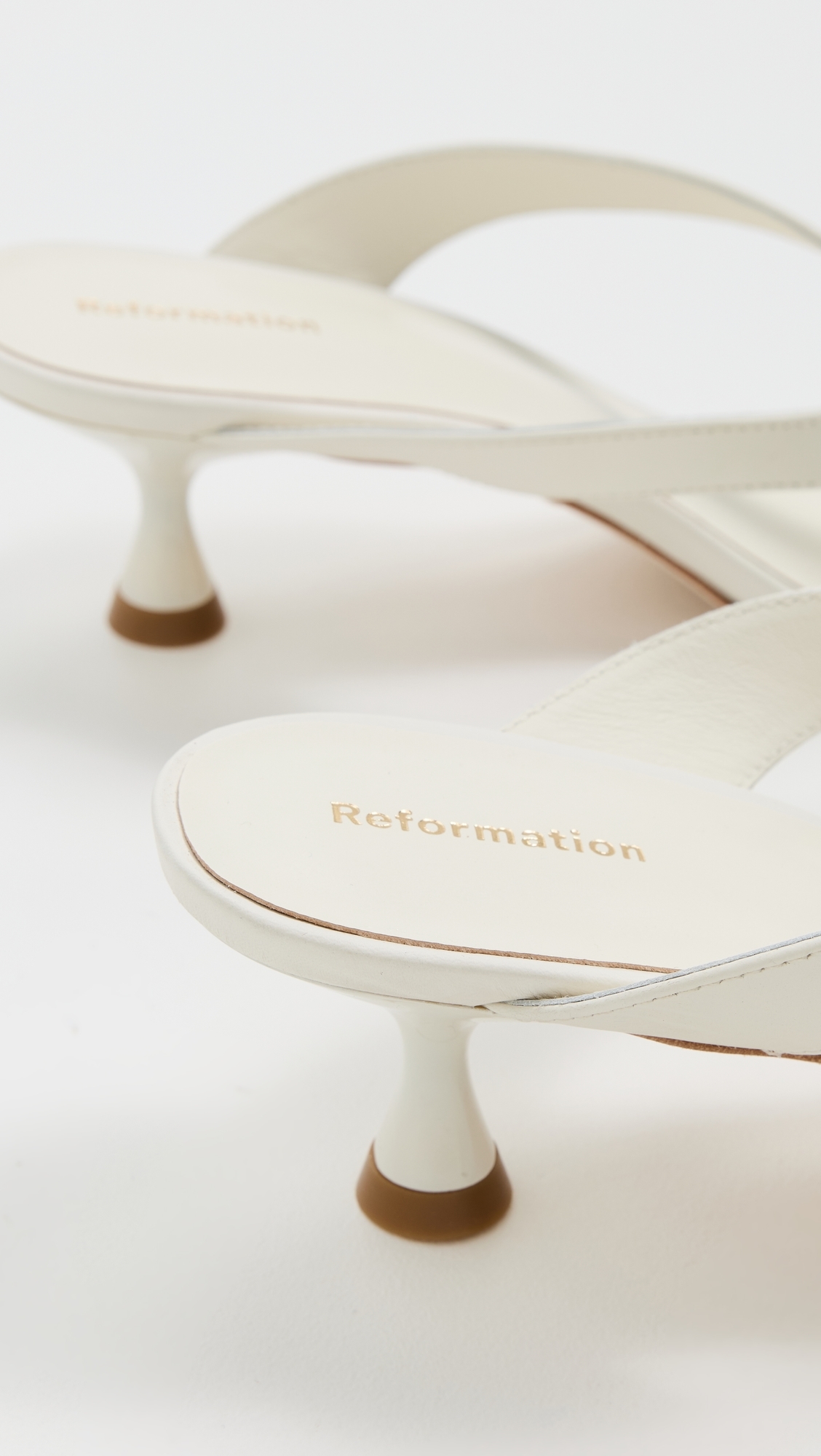 Sophie Heeled Sandals White Leather