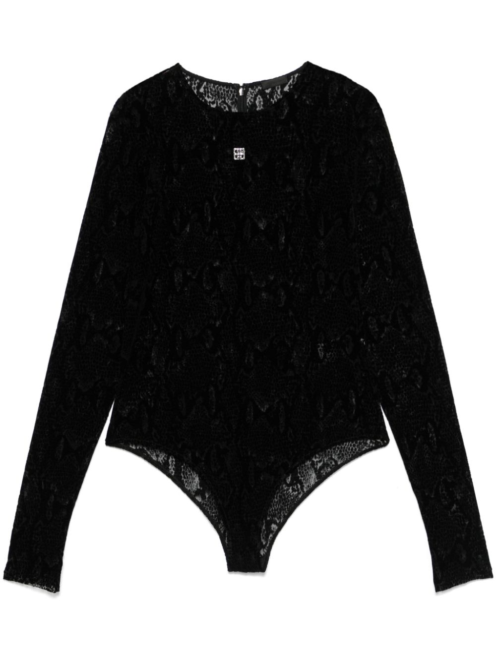 4G-plaque bodysuit - Black