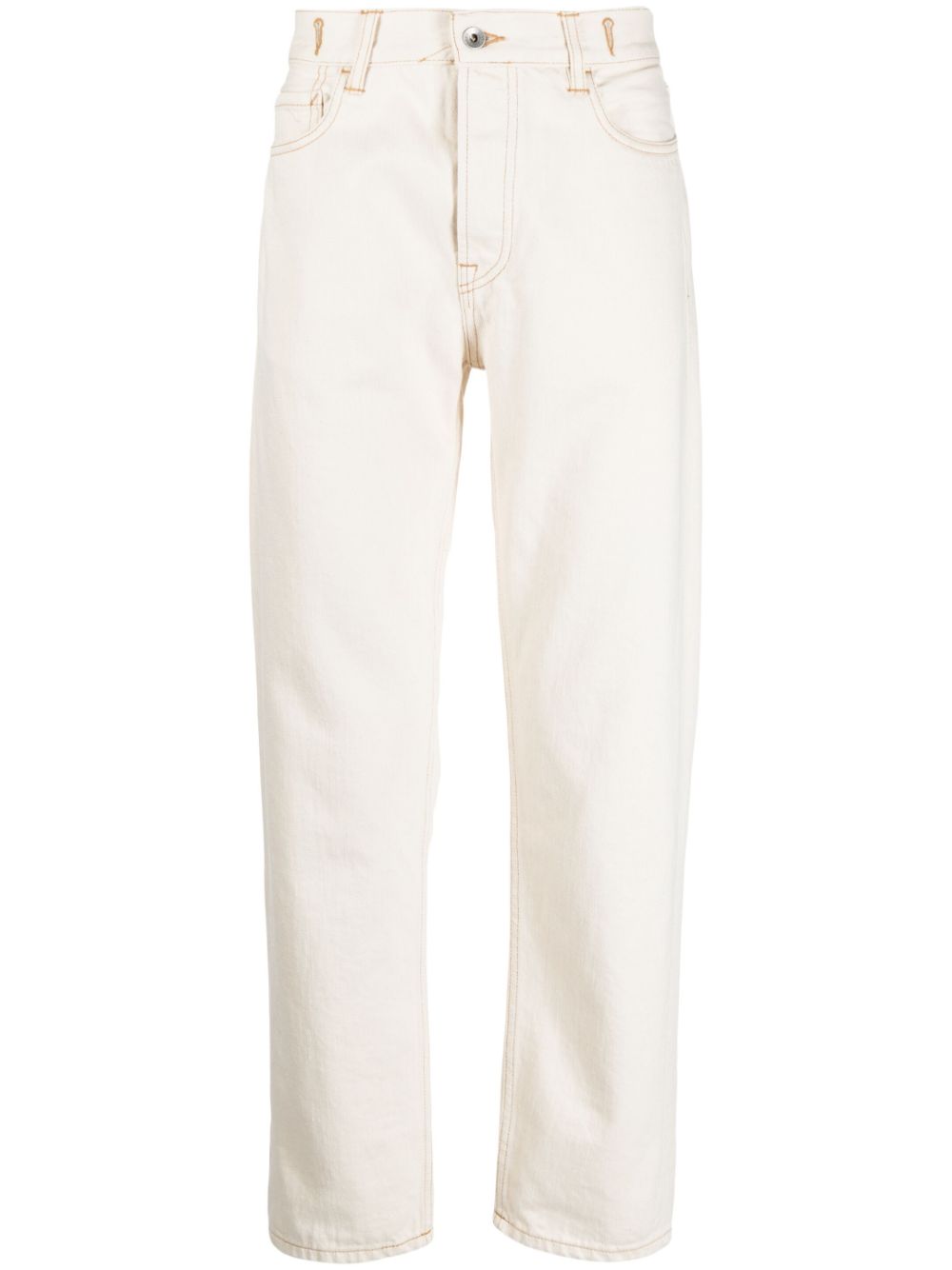 Tearaway tapered jeans - White