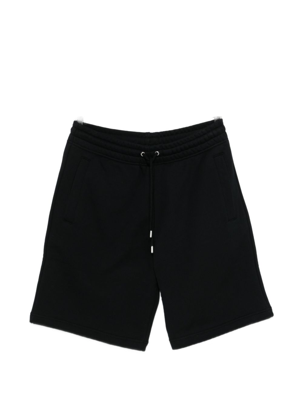 Cotton Drawstring Shorts — Black