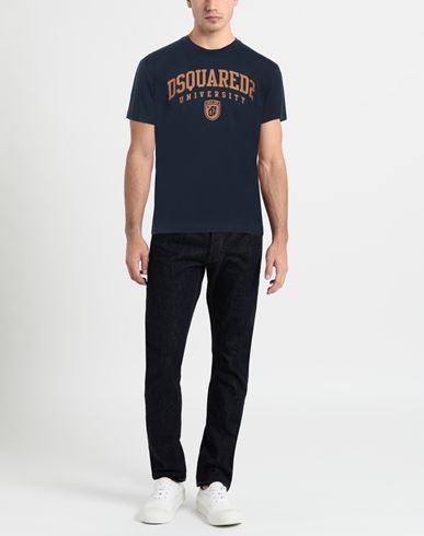 Man T-shirt Navy blue