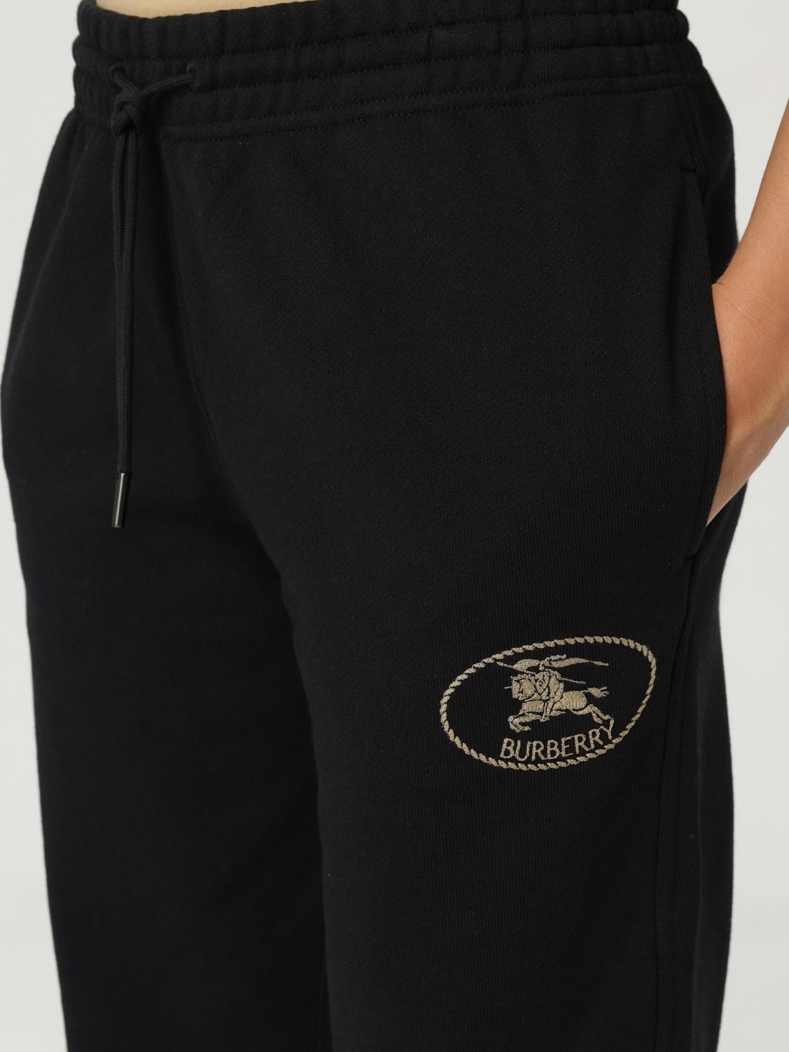 Burberry cotton track pants - Black
