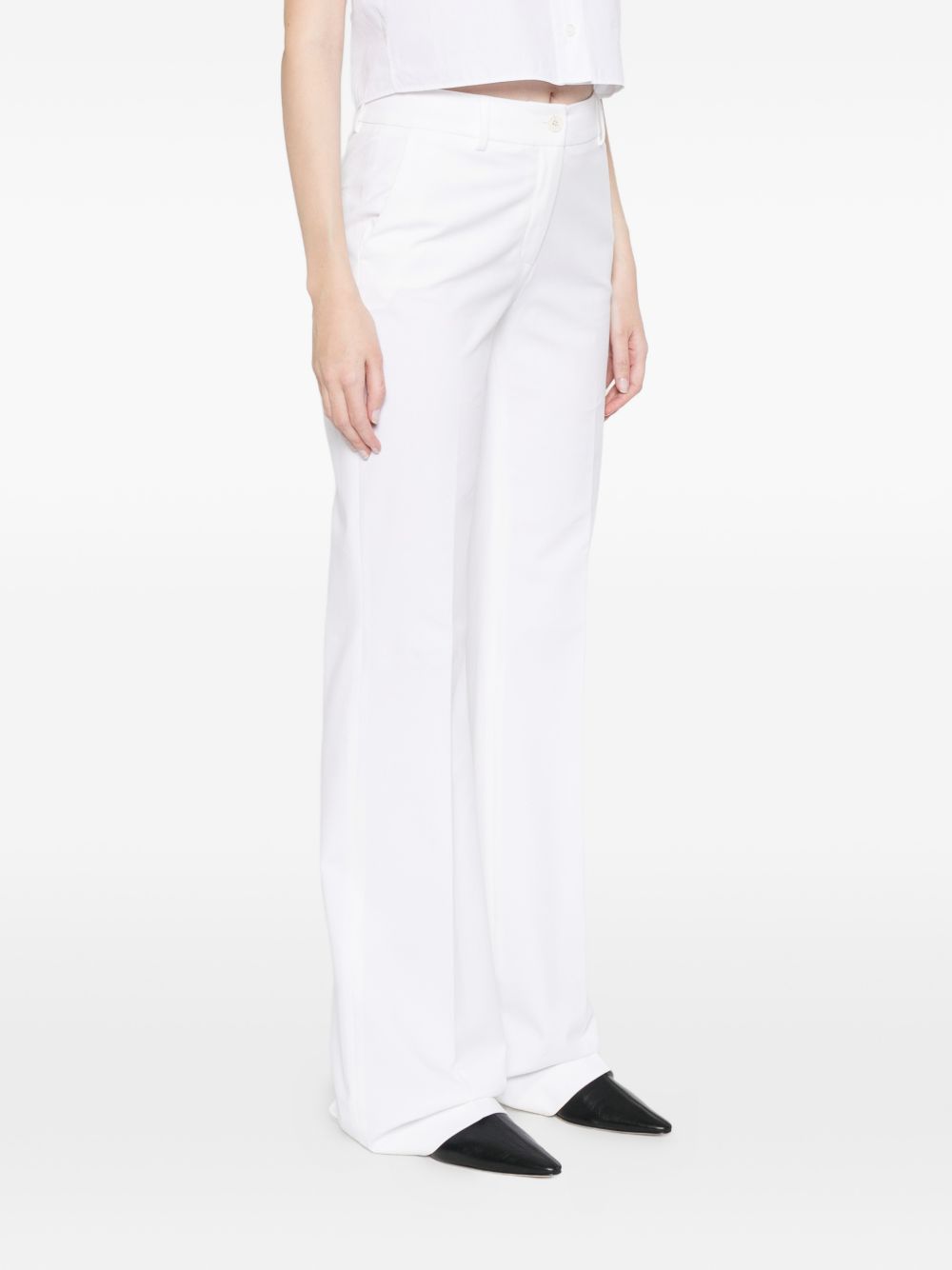 Pantalon large en coton Via Masini