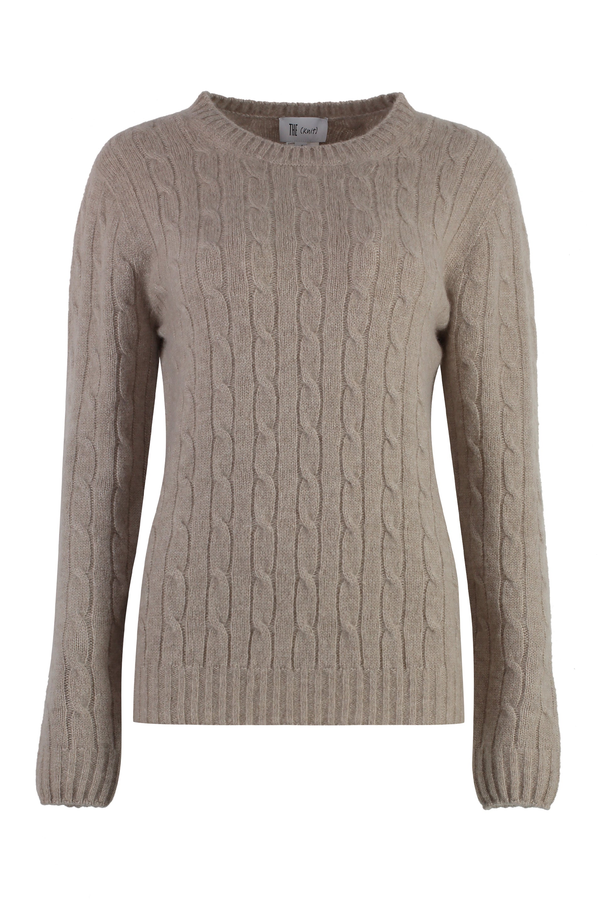 The (alphabet) Cashmere & Silk Blend Cable-Knit Sweater