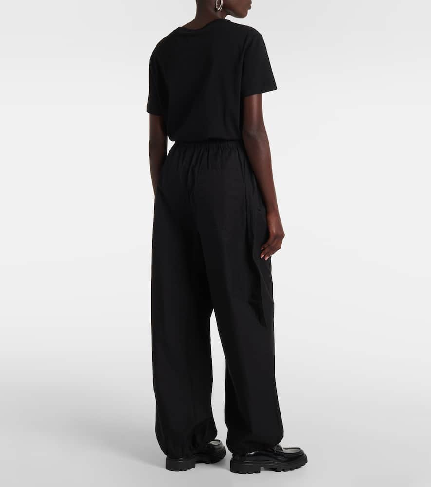 Wardrobe. NYC High-rise cotton-blend wide-leg pants