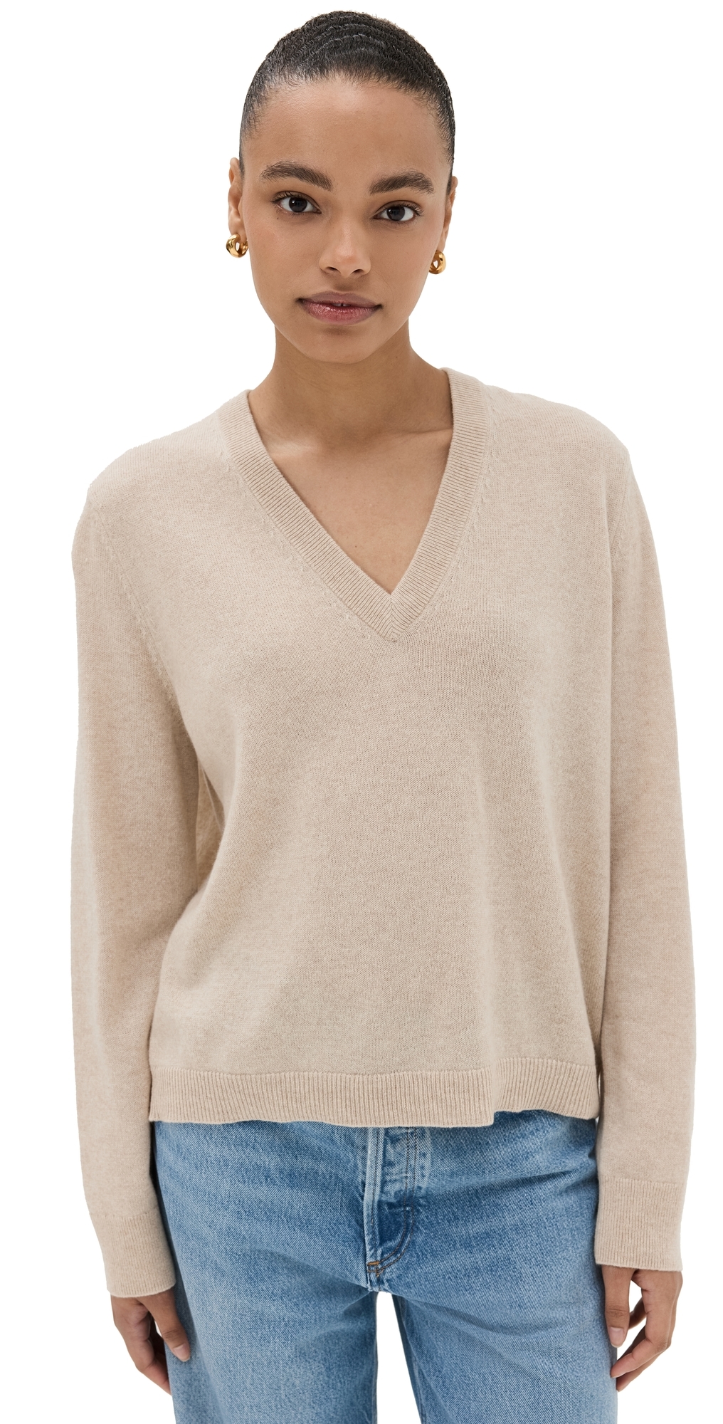 Flynn Cashmere Sweater Oatmeal