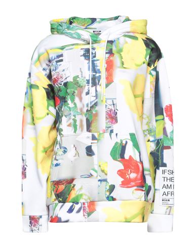 Woman Sweatshirt Yellow Size S Polyester, Cotton