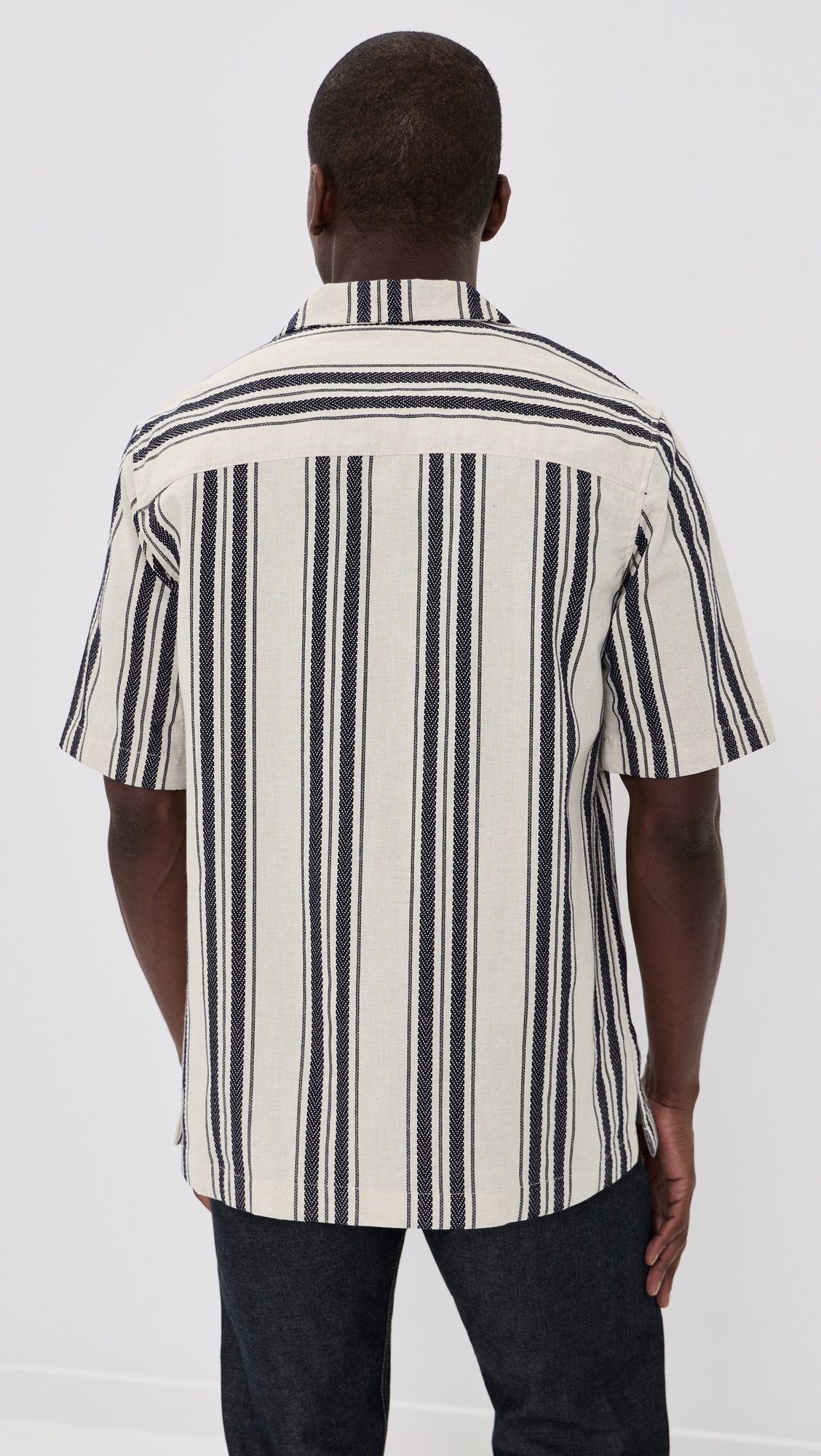 Aloha Dobby Bands Shirt Natural
