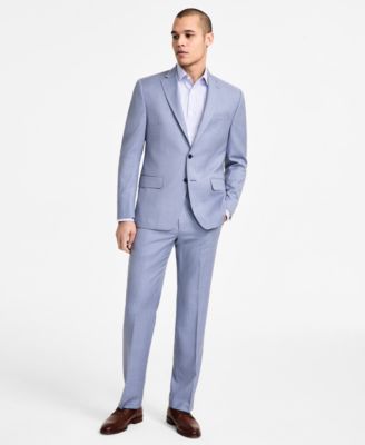 Mens Classic Fit Wool Blend Suit Separate