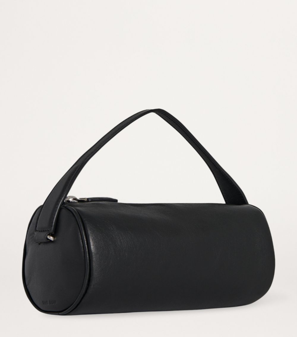 Round 90'S Leather Top-Handle Bag