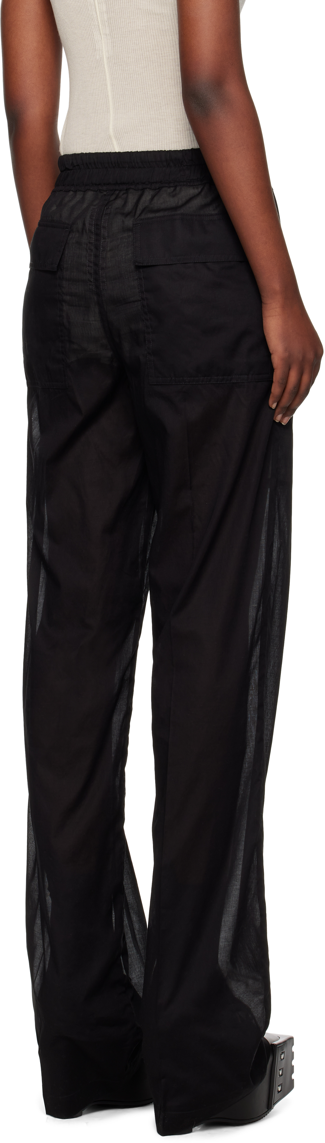 Rick Owens Black Hollywood Dietrich Drawstring Lounge Pants