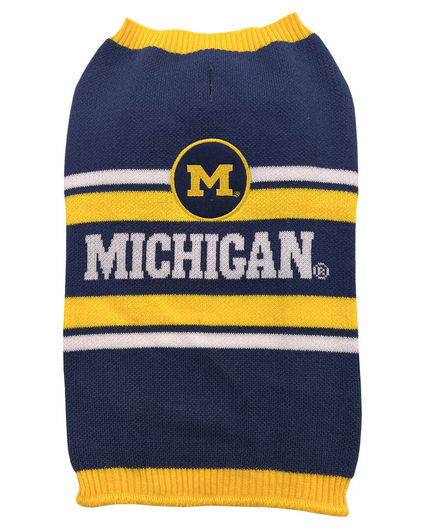 Ncaa Michigan Pet Sweater