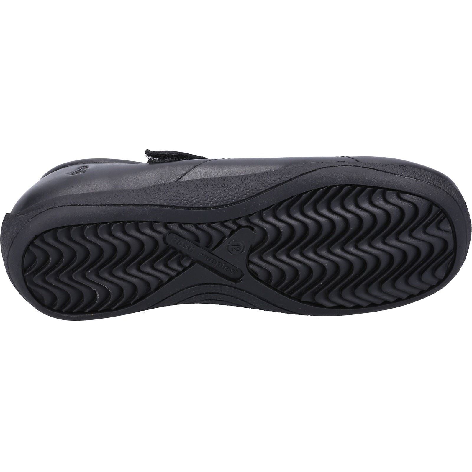 Hush Puppies Aria Leather Junior Black Shoe