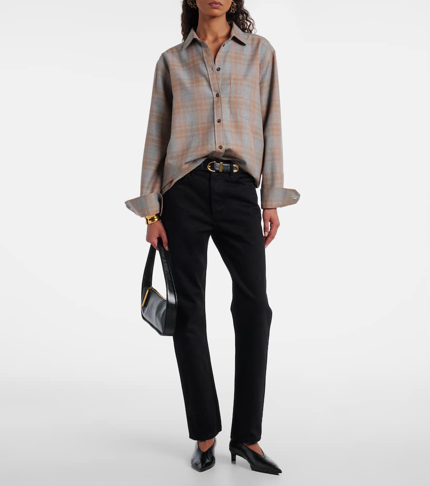 Blaine high-rise straight jeans