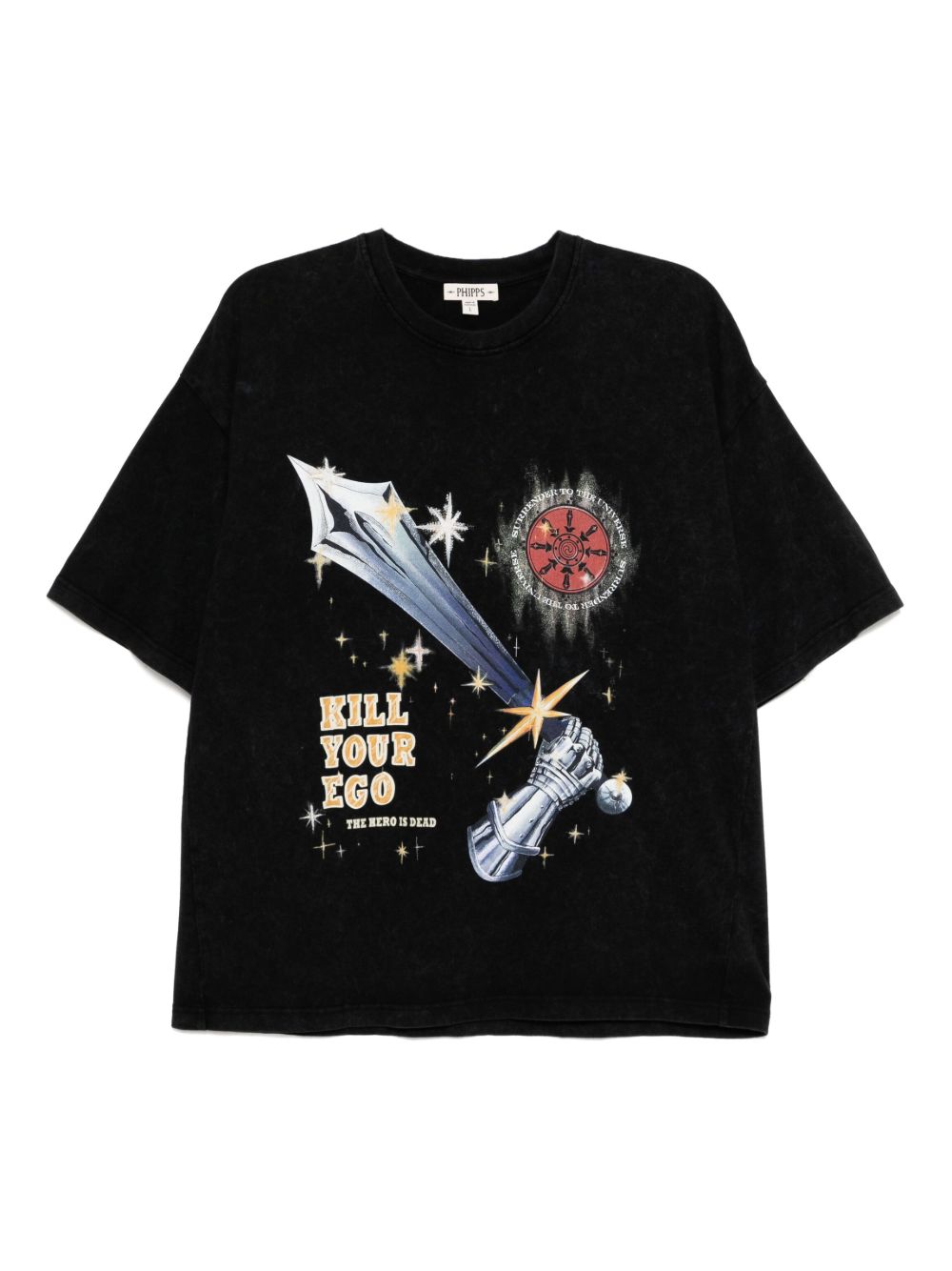 Stain Shade graphic-print T-shirt - Black