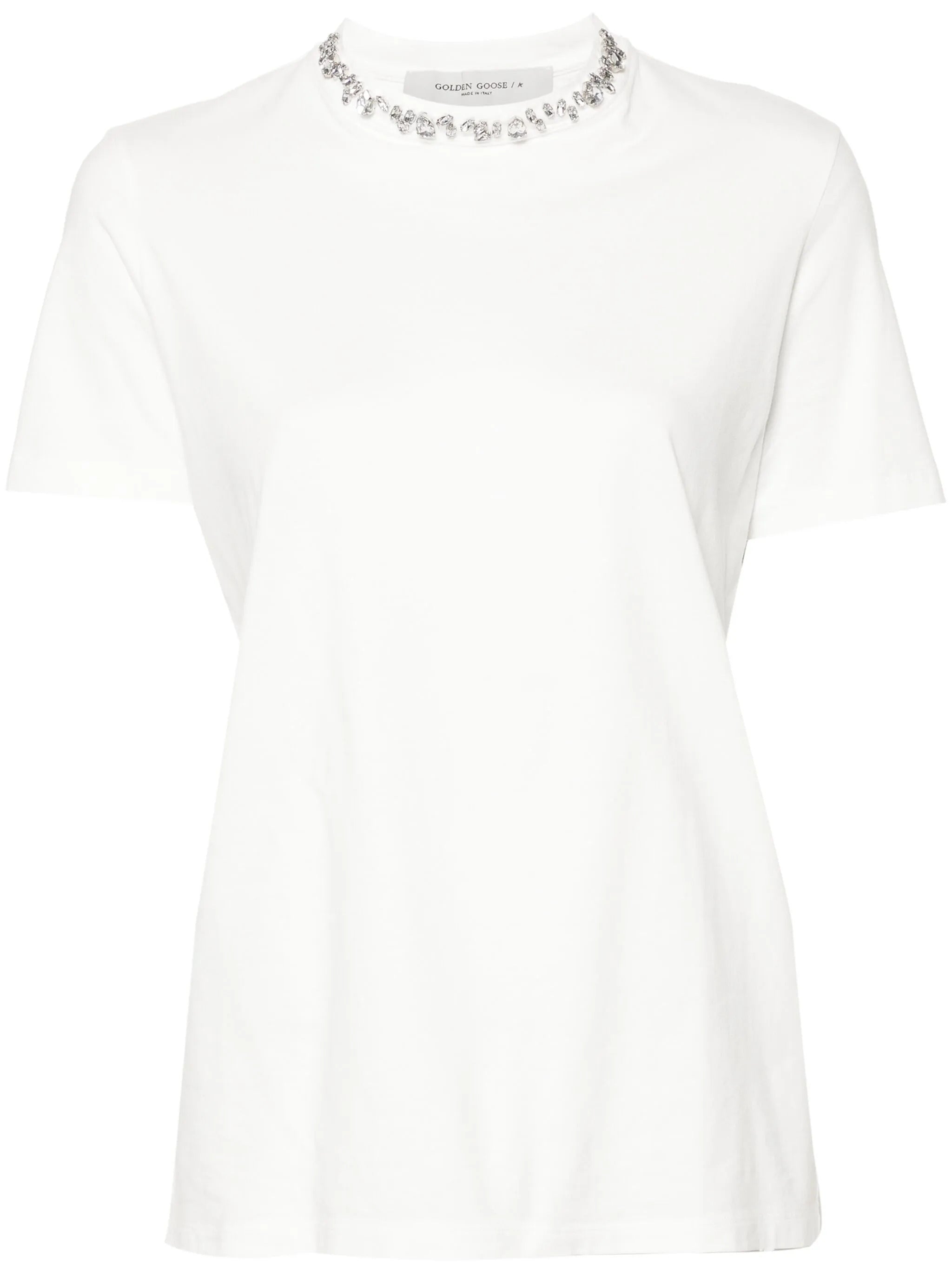 Short Sleeve T-shirt with Double Gold Star - Size S