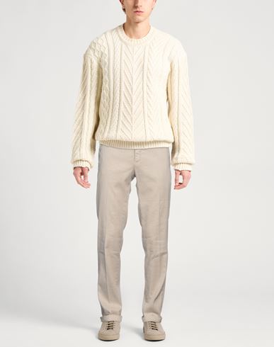 Pt Torino Man Pants Beige Size 34 Linen, Cotton, Elastane