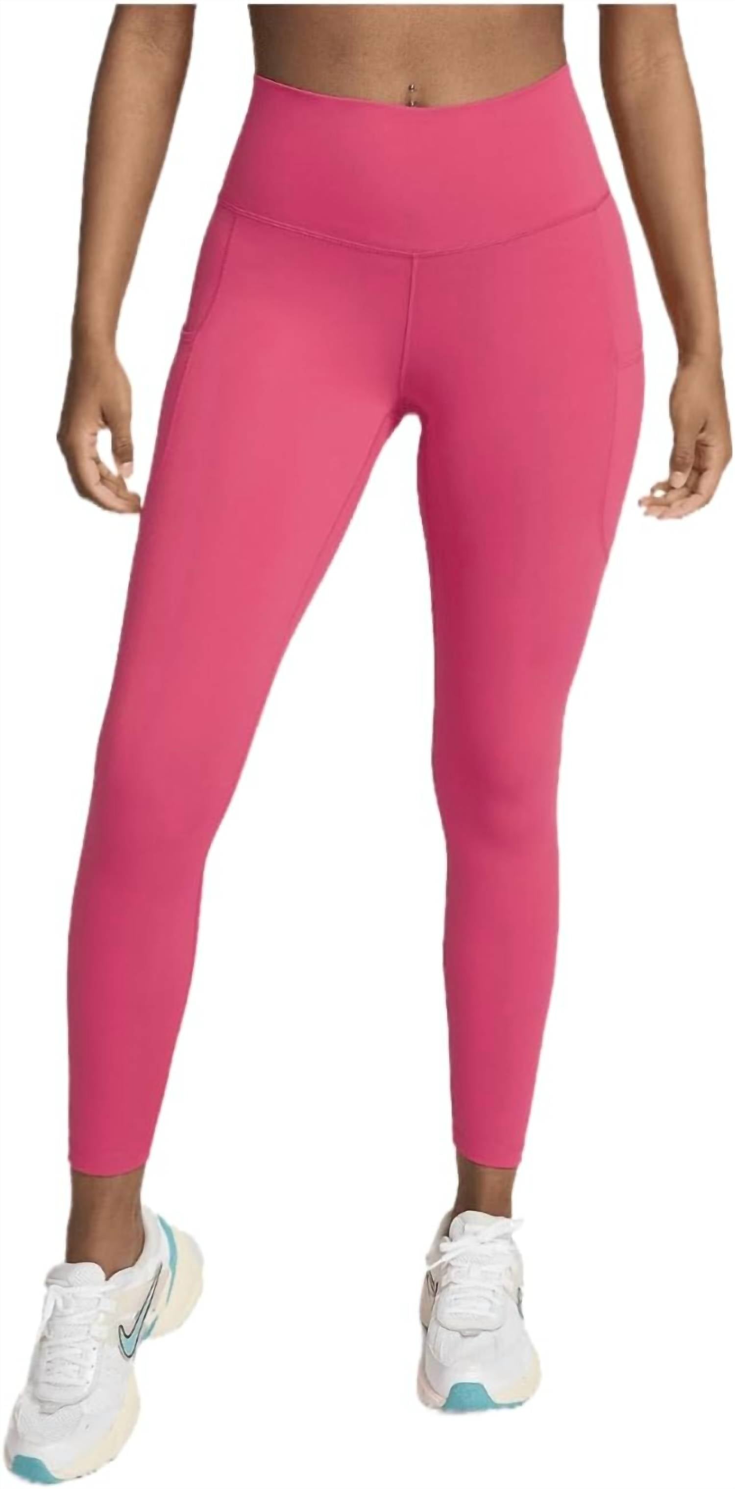 One High-Waisted 7/8 Leggings In Aster Pink