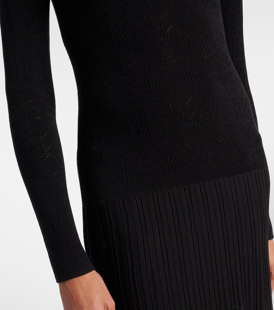 Gisole pointelle turtleneck maxi dress
