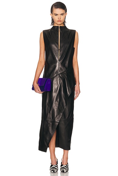 KHAITE Hilda Dress in Black - Black. 0 also