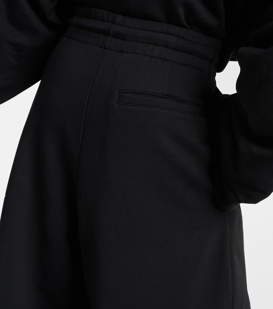Cotton jersey wide-leg sweatpants