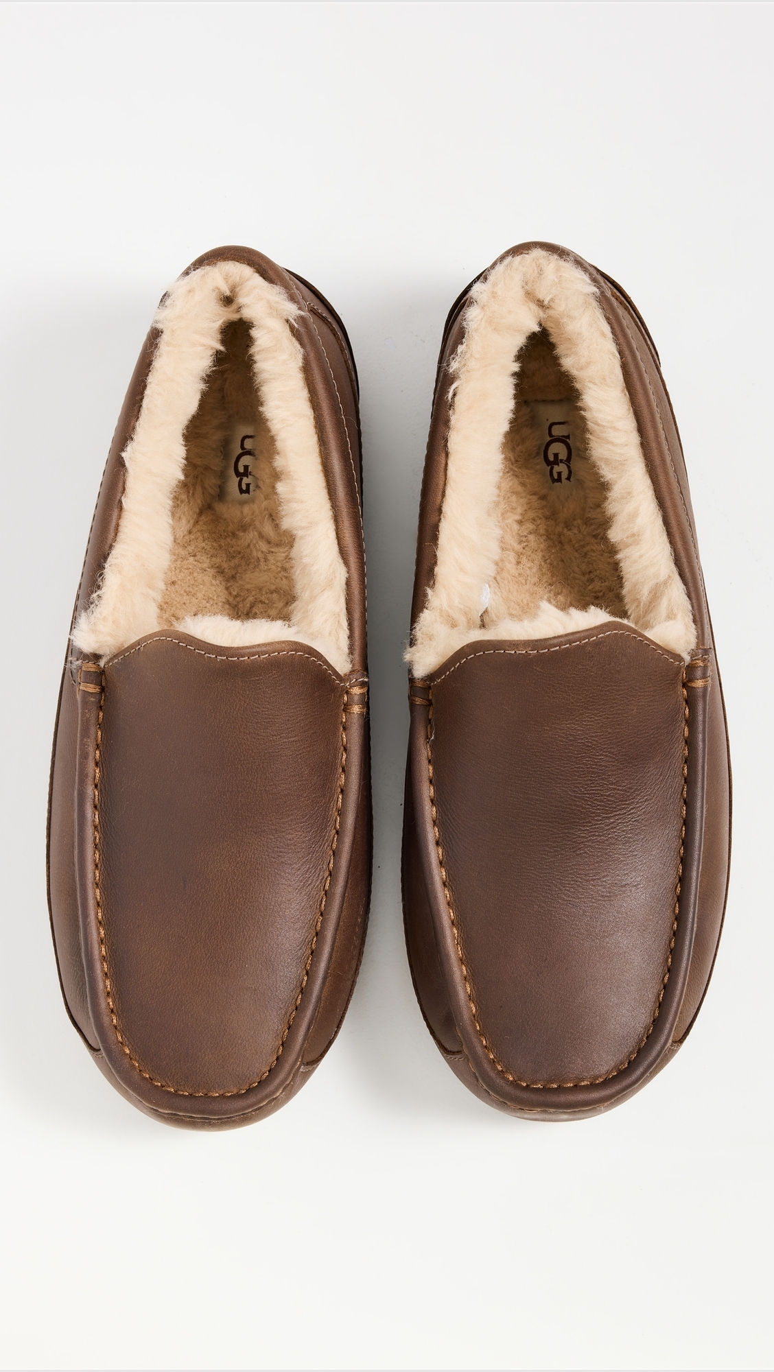 Ascot Leather Slippers Tan