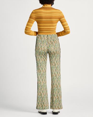 Woman Pants Pastel yellow Size 2 Viscose, Polyester, Elastane
