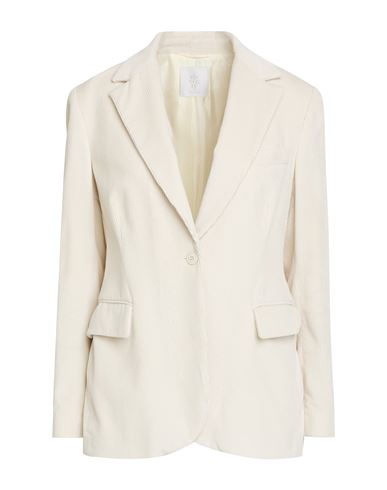 Woman Blazer Ivory Size 4 Cotton