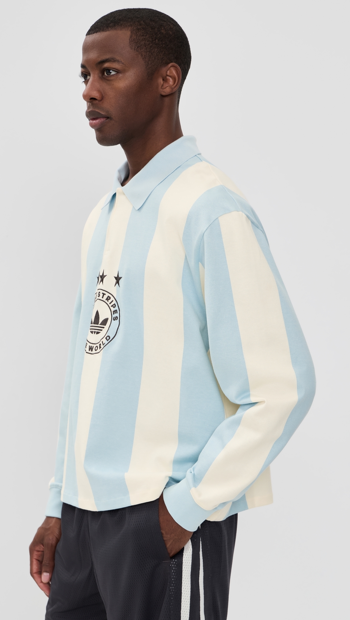 Long Sleeve Rugby Shirt Blue