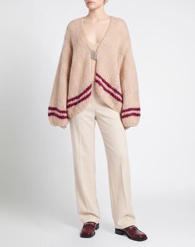 Woman Cardigan Beige Size 6 Acrylic, Polyamide, Nylon, Wool