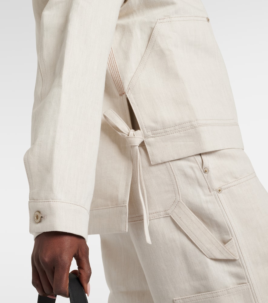 Cotton and linen jacket