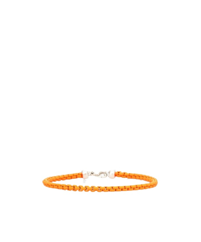 Giada 18kt white gold and silver anklet