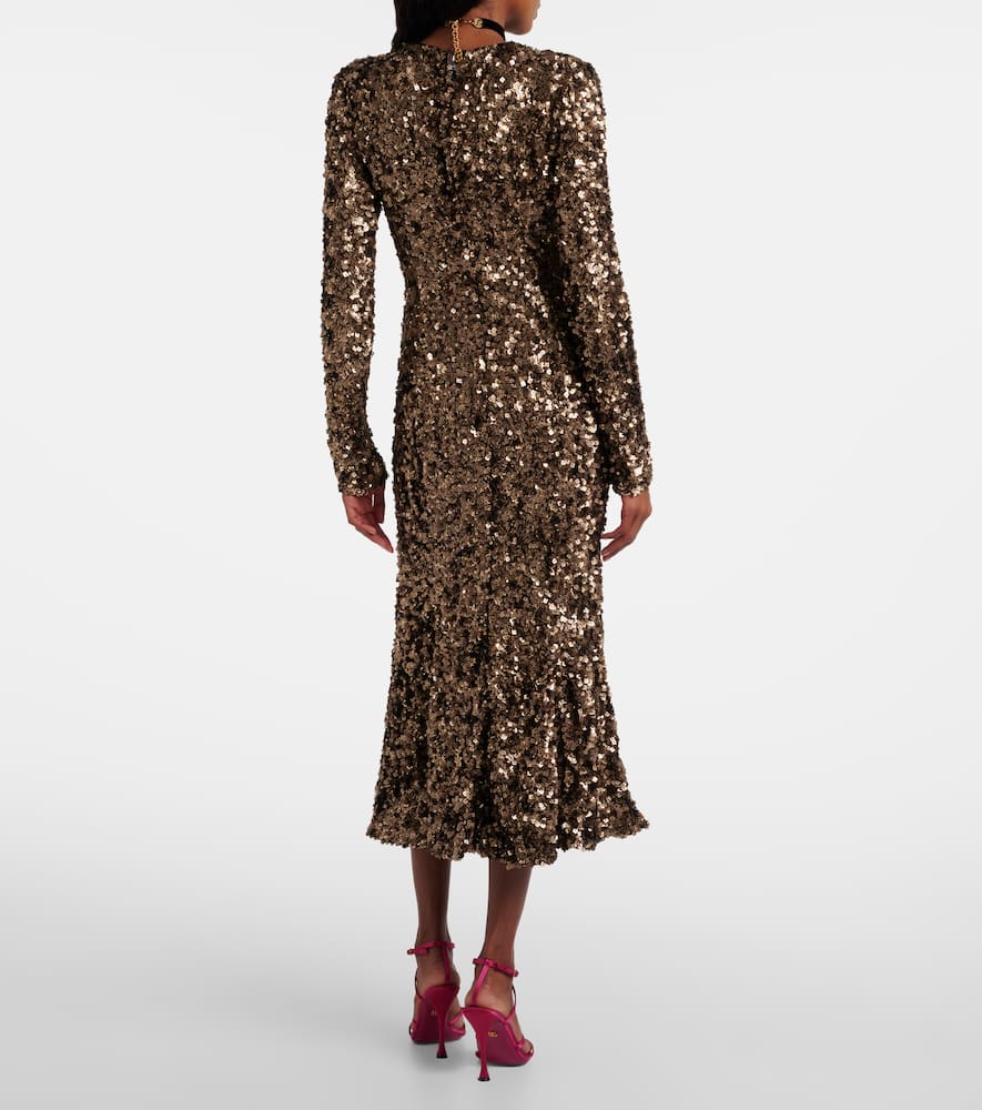 Sequined midi dress