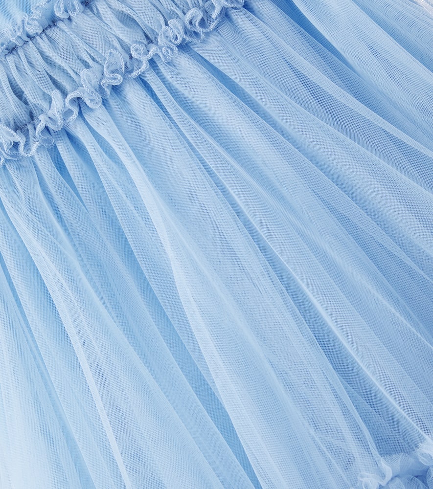 Ruffled tulle dress