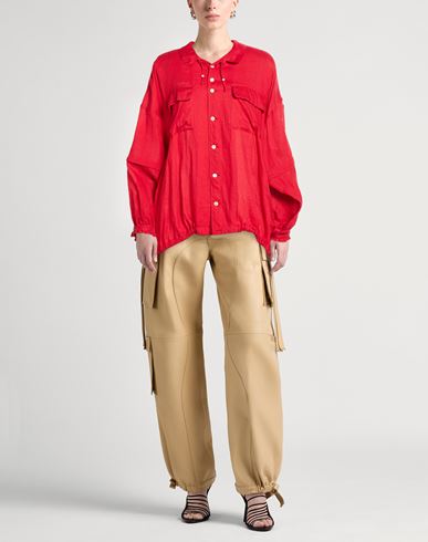 Woman Shirt Red Size 3 Linen