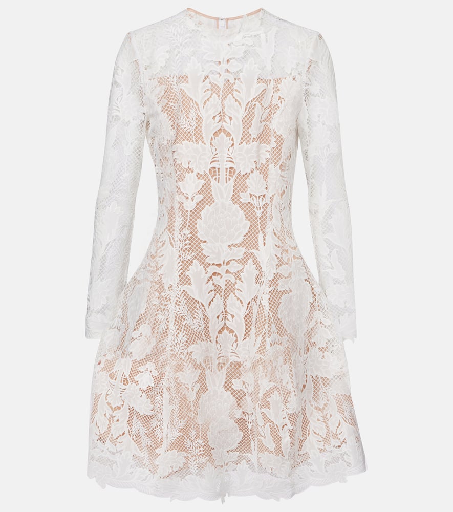 Lace guipure minidress