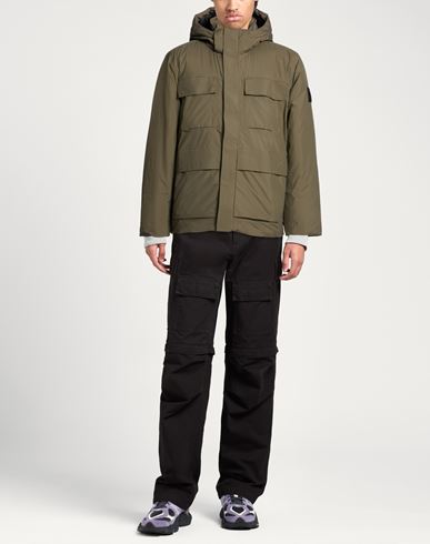 Man Coat Military green Size M Polyamide