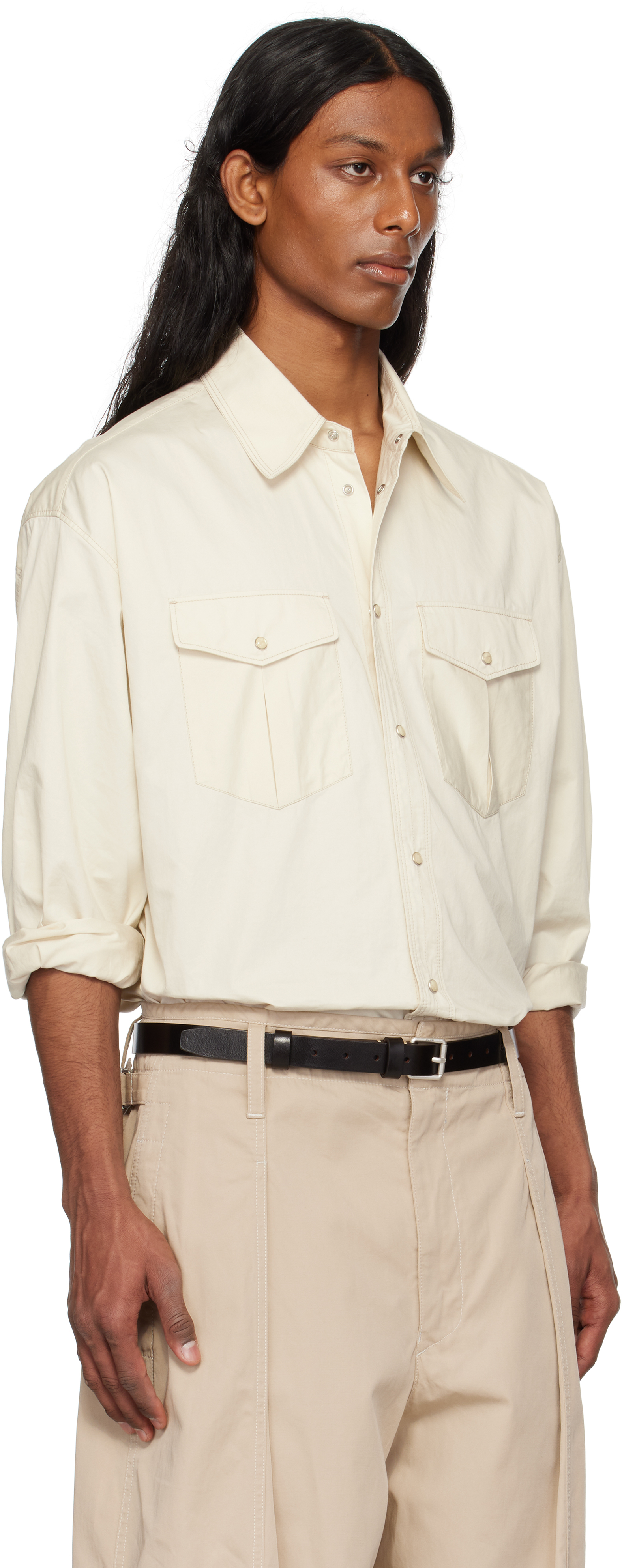 LEMAIRE Off-White Western Shirt
