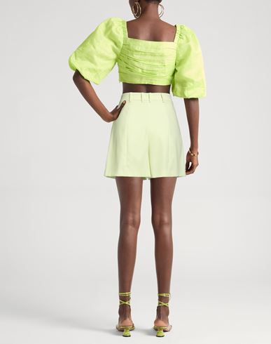 Woman Shorts & Bermuda Shorts Light green Size 6 Polyester, Elastane