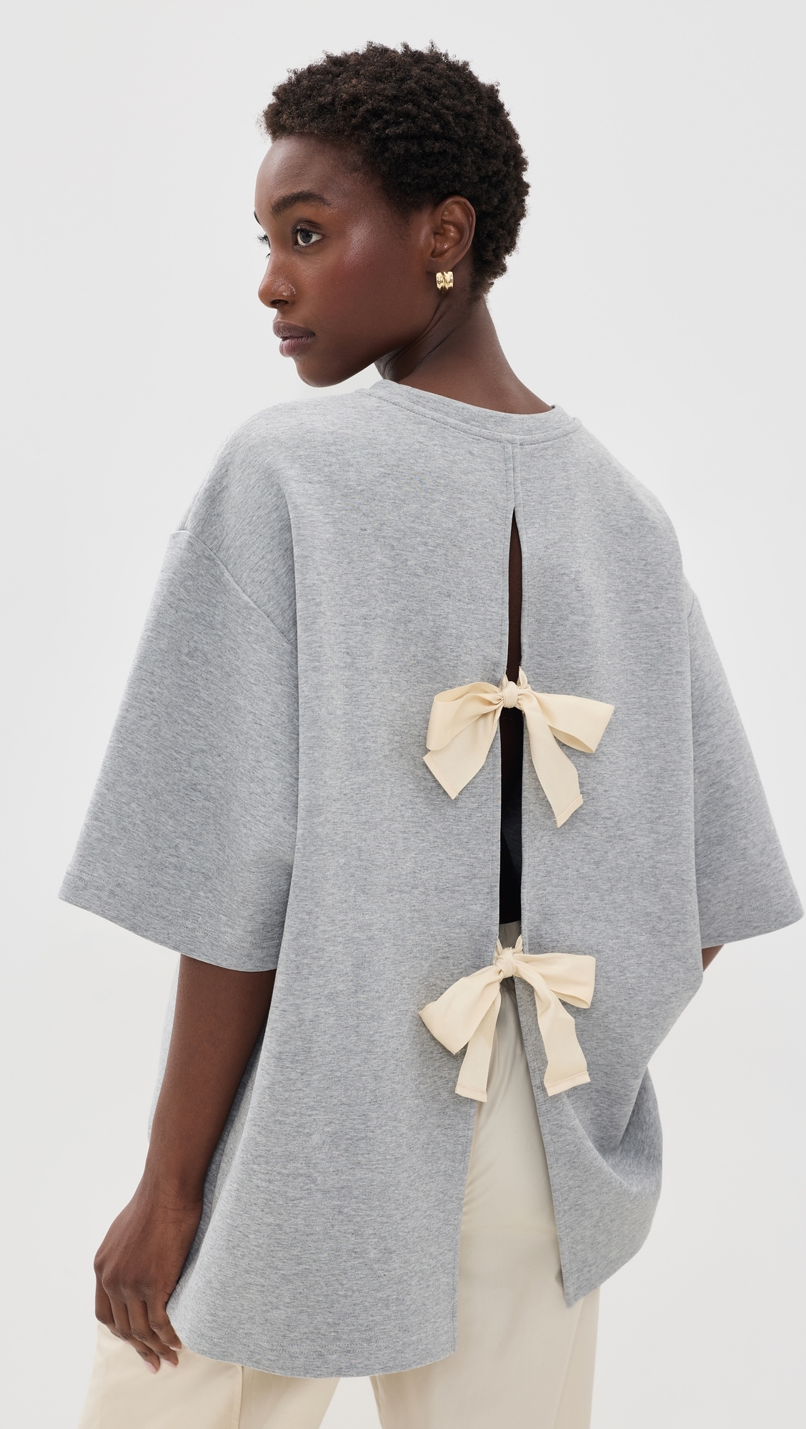 Bow Tee Grey One Size
