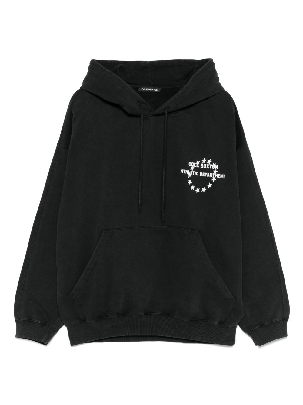 Logo-print hoodie - Black