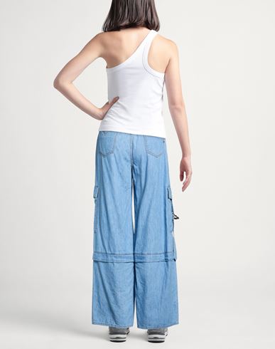 Woman Pants Blue Size 34 Cotton