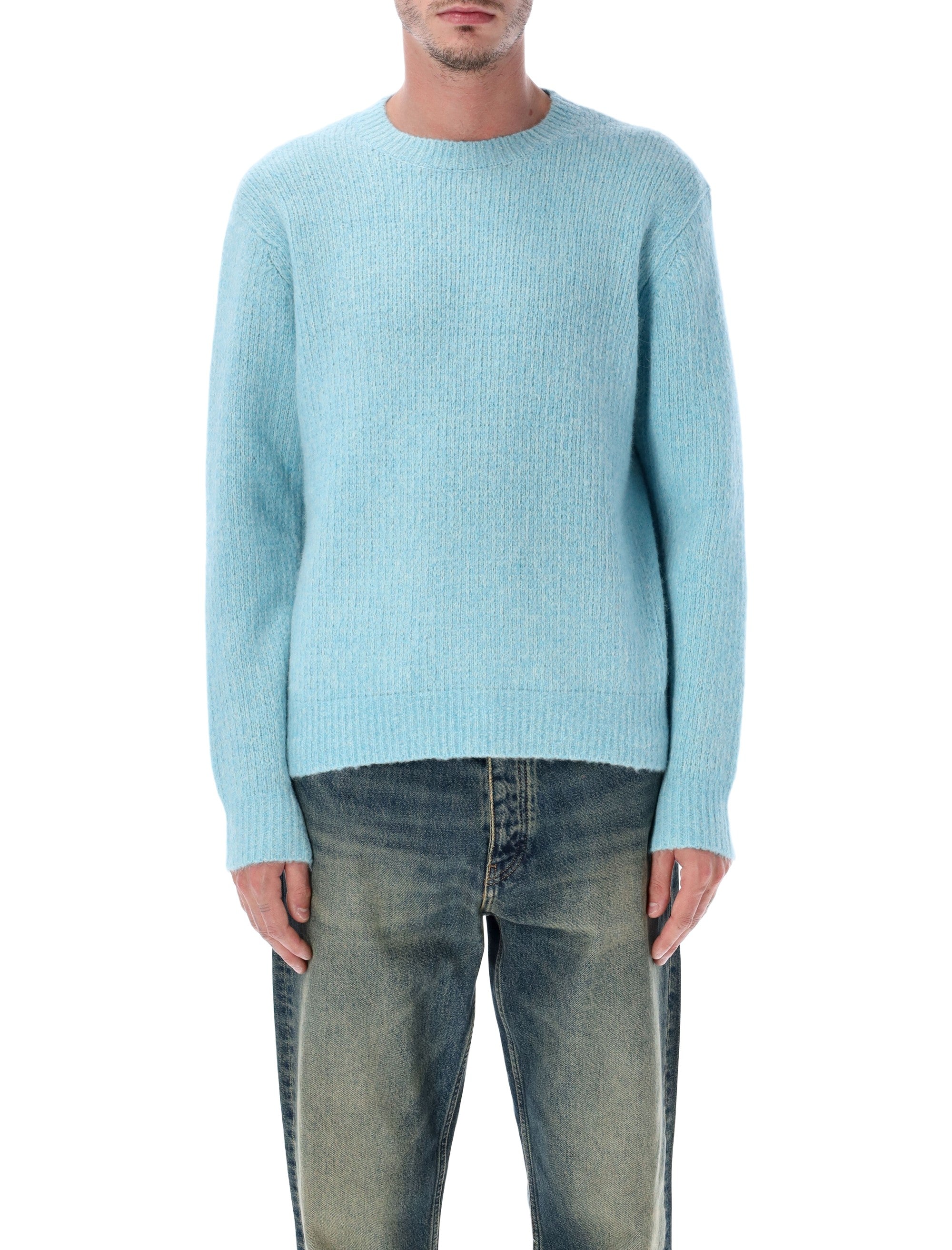 Ribbed Knit Long Sleeve Sweater - Size L