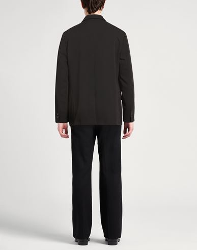 Man Blazer Black Size L Polyester, Viscose, Elastane