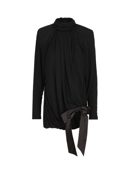 Saint Laurent Draped Jersey Mini Dress