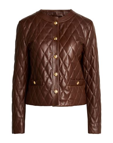 Woman Jacket Brown Size XS Lambskin