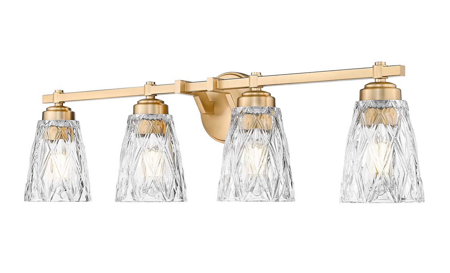 Modern Gold Bathroom Vanity Light from the Andree Collection
